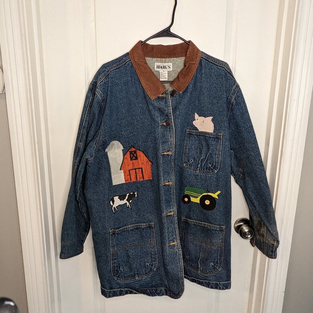 Barn Jacket with Applique